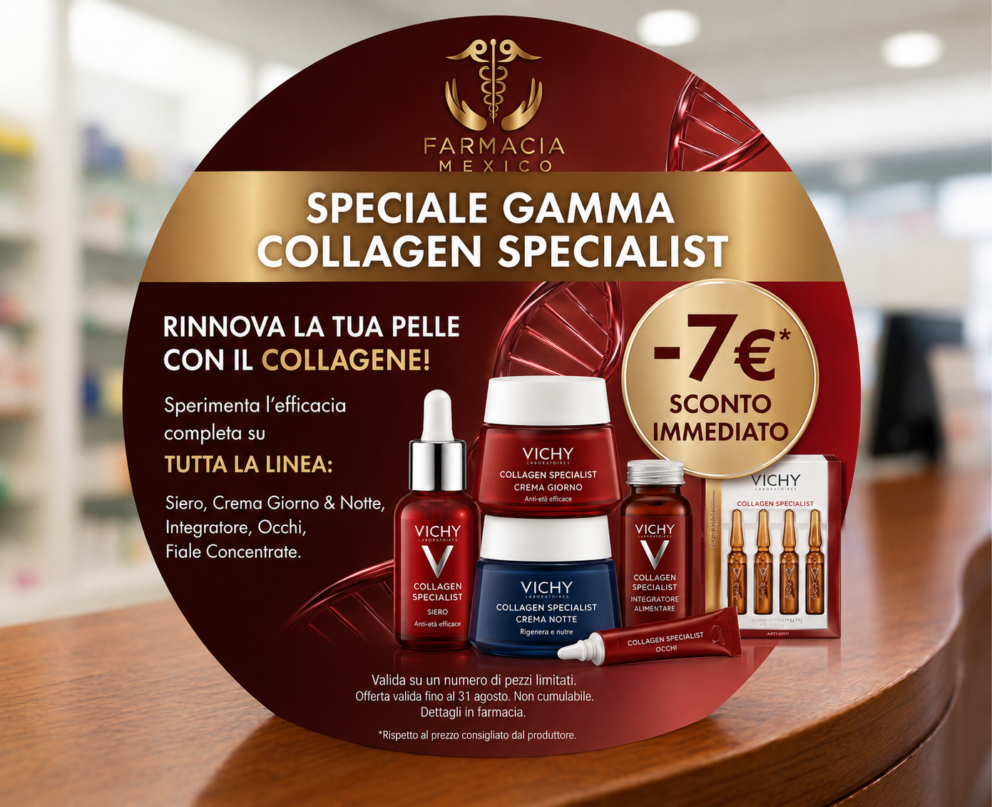 Sconto 7€ Vichy Collagen Specialist | Farmacia Mexico